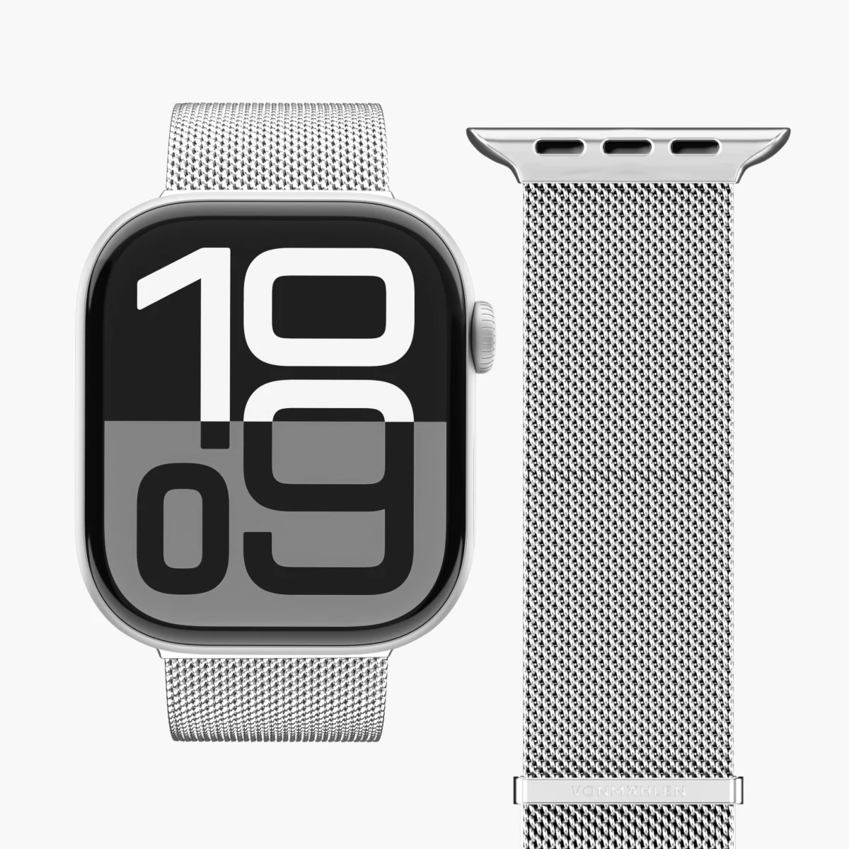 VonmÀhlen Watch Strap Milanese Loop 2 38 | 40 | 41mm One Size - Silver |AWS00123 - Image 4