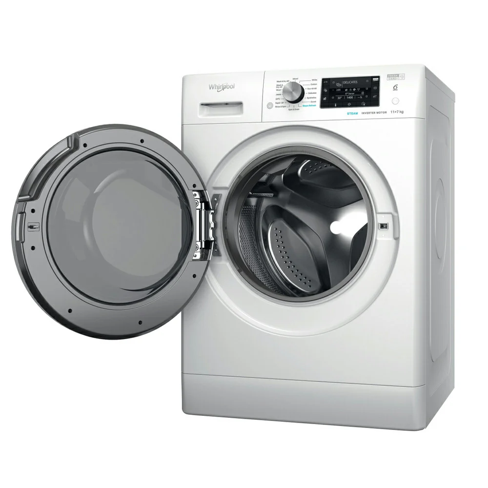 Whirlpool 11KG/7KG 1351RPM Freestanding Washer Dryer - White | FFWDD1174489BSVUK - Image 3