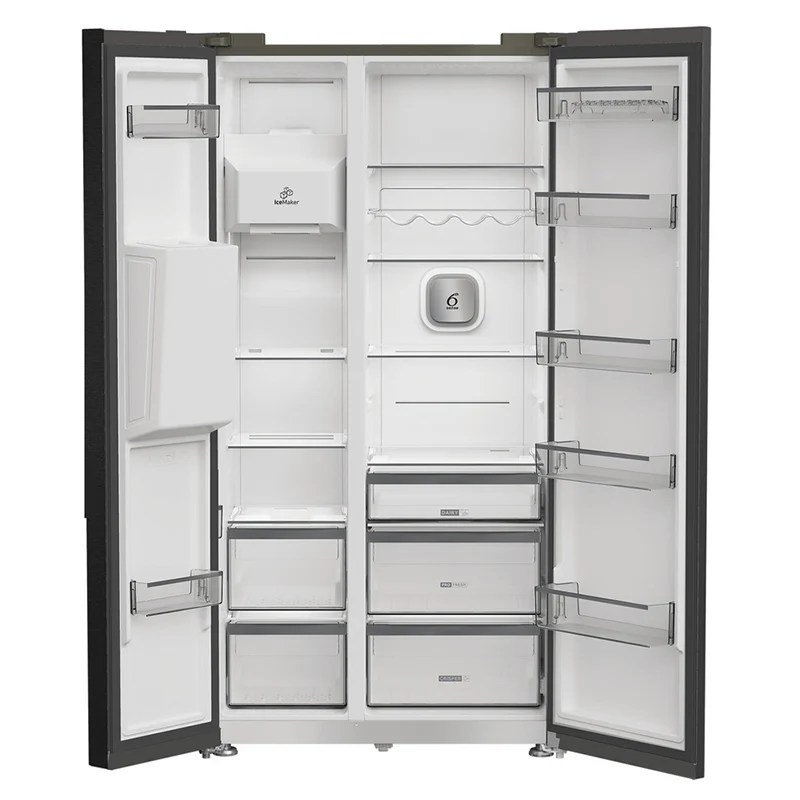 Whirlpool 571L Freestanding American Style Fridge Freezer - Inox | WHG26574WXK5UK - Image 2
