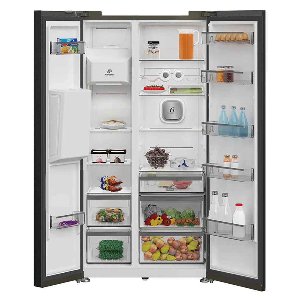 Whirlpool 571L Freestanding American Style Fridge Freezer - Inox | WHG26574WXK5UK - Image 4