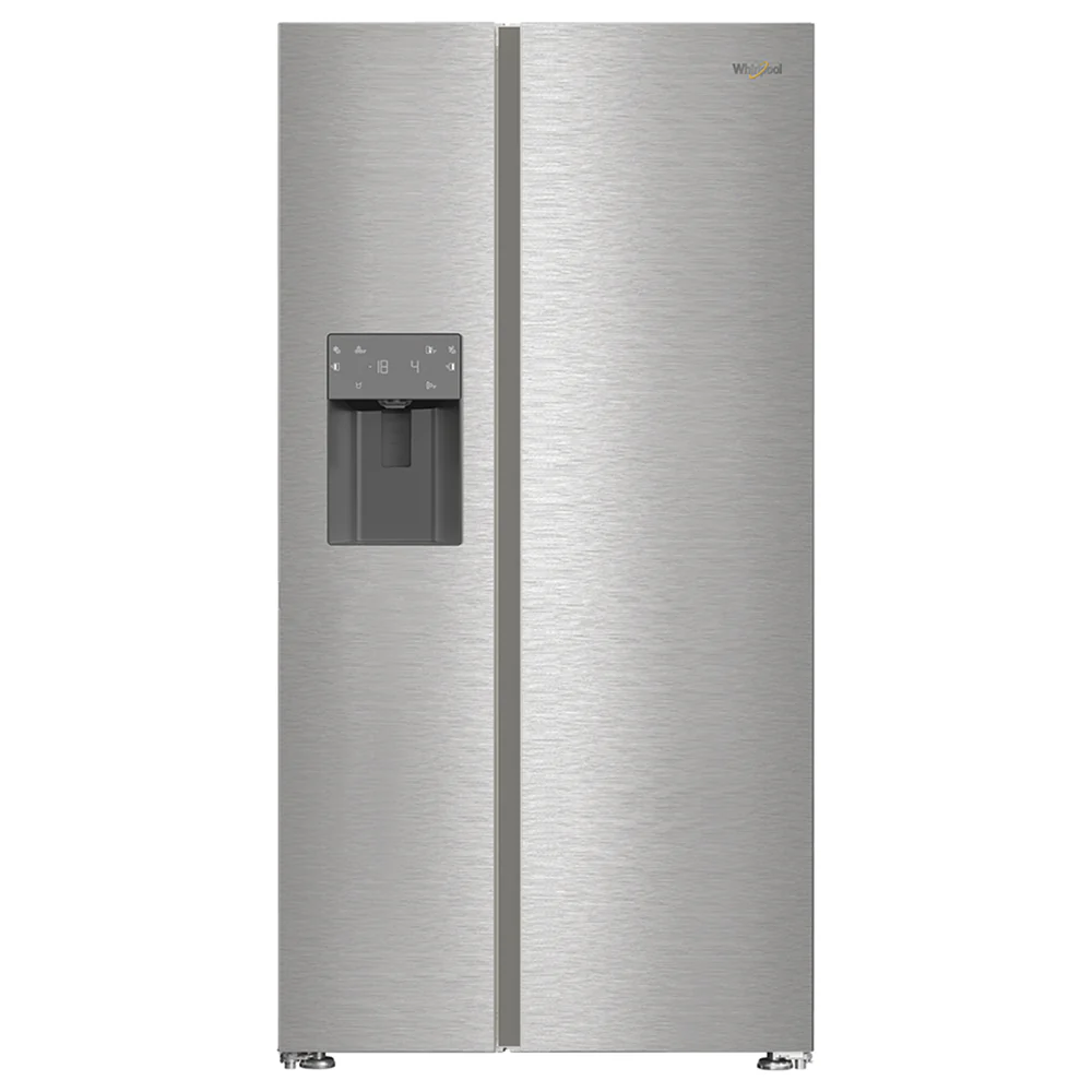 Whirlpool 578L Frost Free American Fridge Freezer - Pearl Inox | WHG26573WX4UK