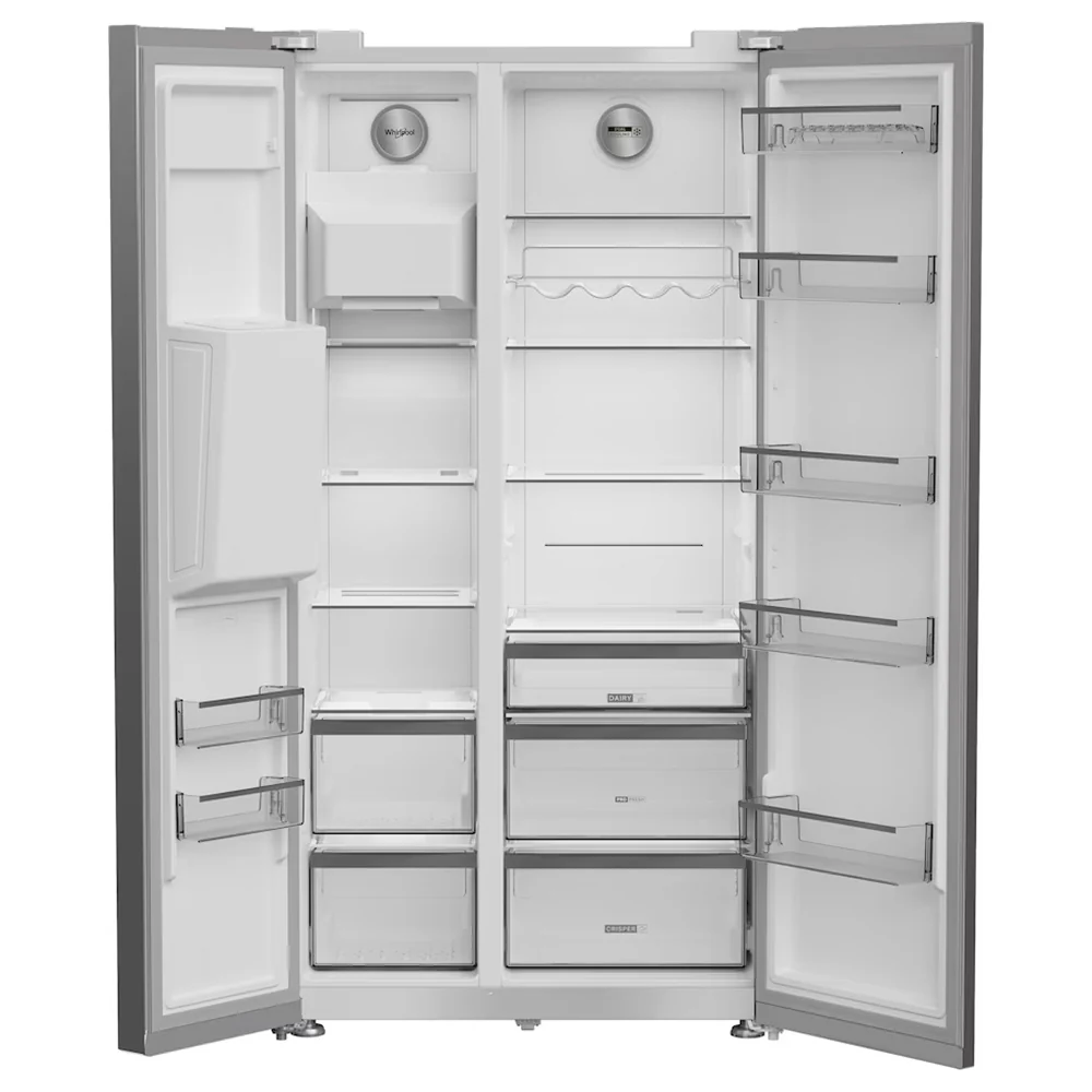 Whirlpool 578L Frost Free American Fridge Freezer - Pearl Inox | WHG26573WX4UK - Image 2