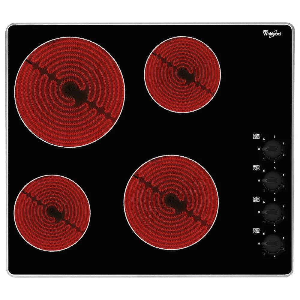 Whirlpool 60CM 4 Zone Ceramic Hob - Black | AKM609IX
