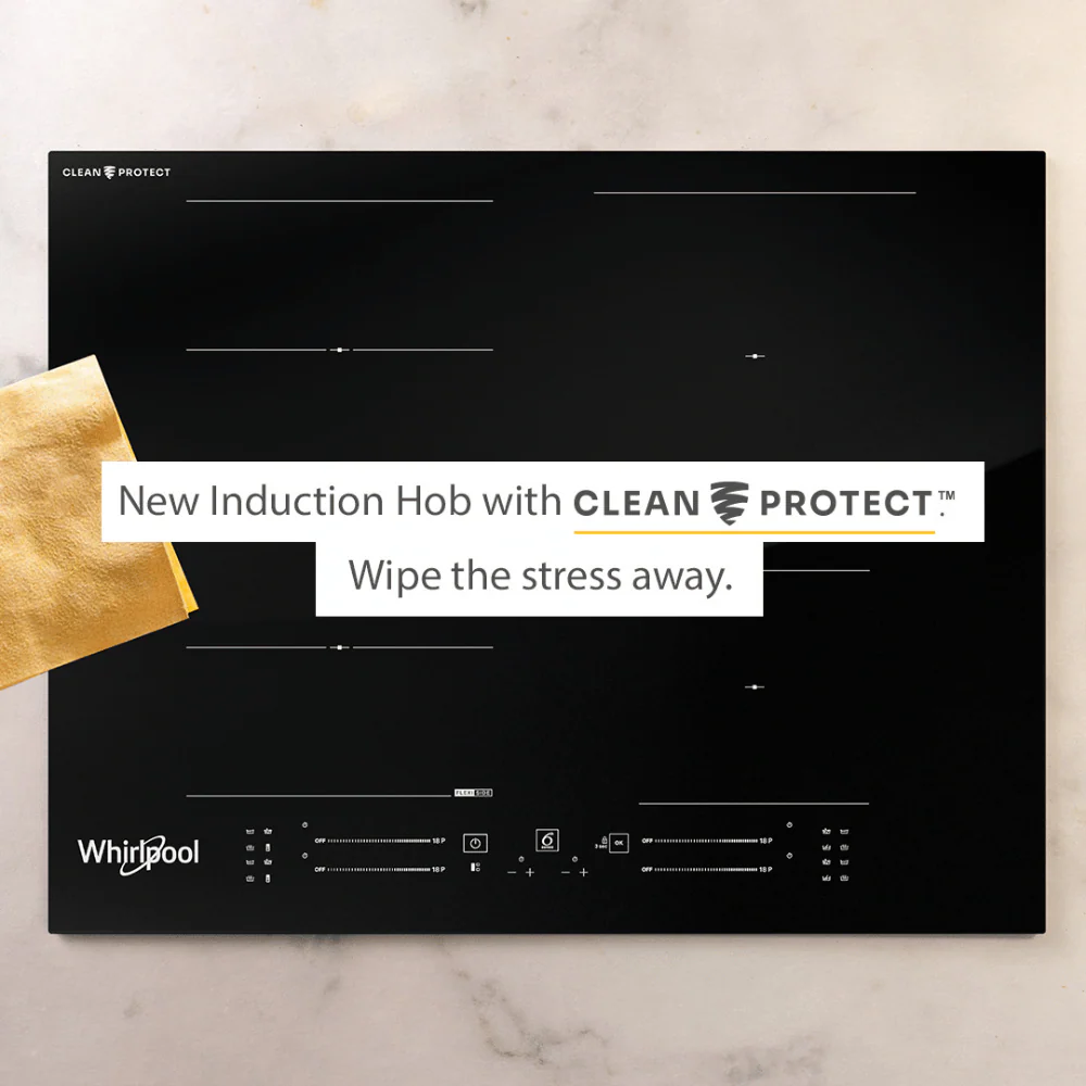 Whirlpool 60CM 4 Zone Induction Hob With CleanProtect - Black | WF S3660 CPNE - Image 2
