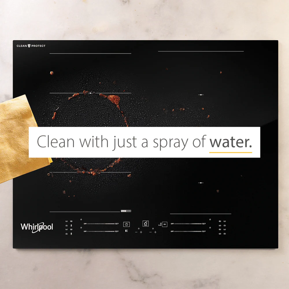 Whirlpool 60CM 4 Zone Induction Hob With CleanProtect - Black | WF S3660 CPNE - Image 3
