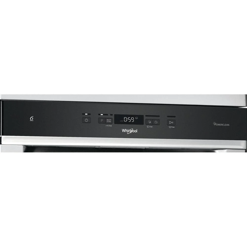 Whirlpool 60CM Freestanding Standard Dishwasher - Inox | WFC3C33PFXUK - Image 3