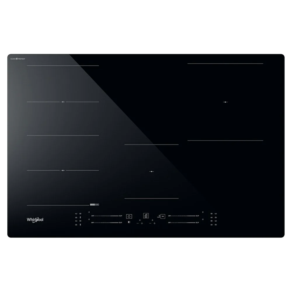 Whirlpool 80CM 4 Zones Induction Hob with CleanProtect - Black | WF S1577 CPNE