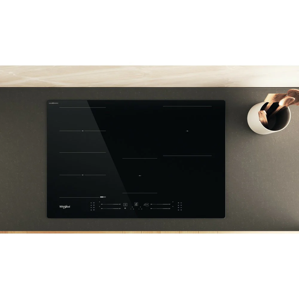 Whirlpool 80CM 4 Zones Induction Hob with CleanProtect - Black | WF S1577 CPNE - Image 3