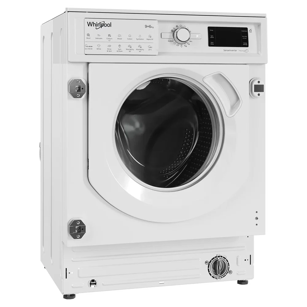 Whirlpool 9KG/6KG 1400RPM Built-In Washer Dryer - White | BIWDWG961485UK - Image 3