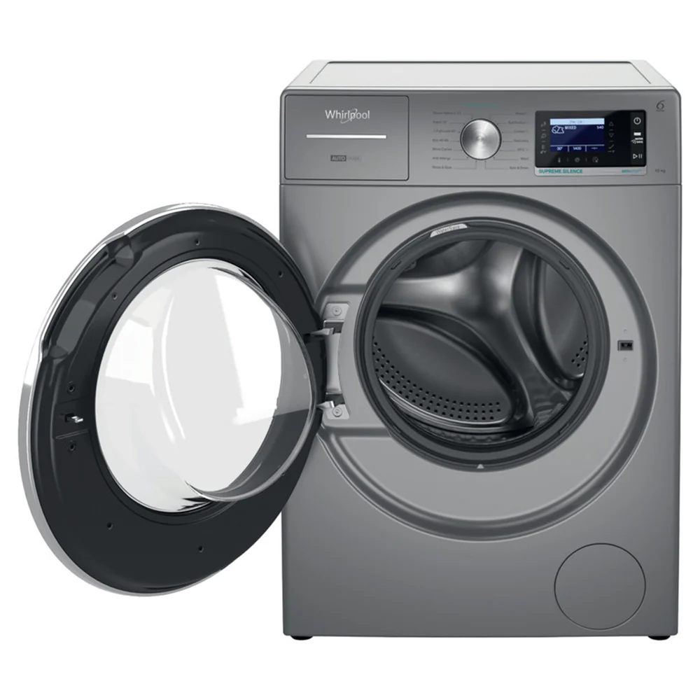 Whirlpool Supreme Silence 10KG 1400RPM Freestanding Washing Machine - Silver | W8 09ADS SILENCE UK - Image 2
