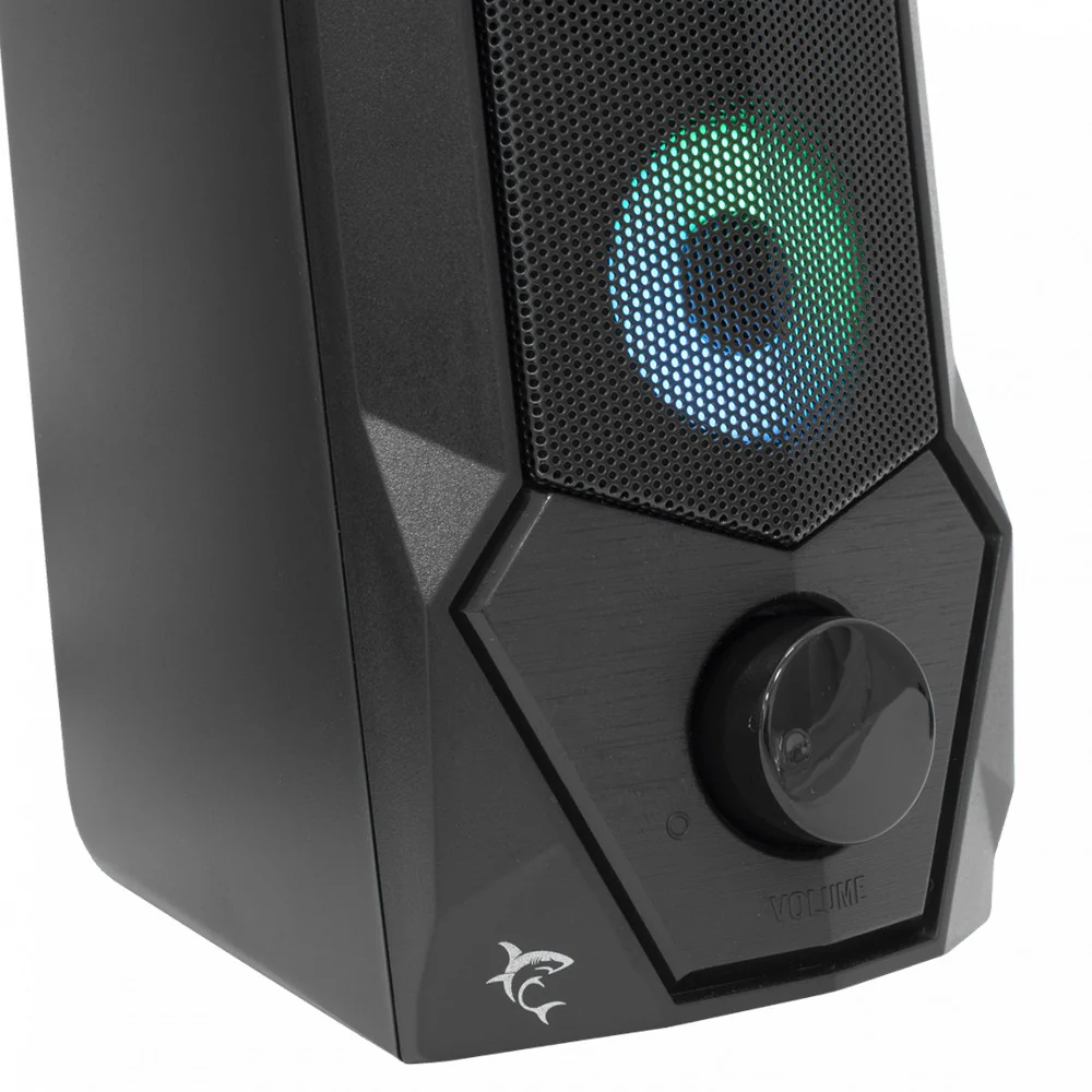 White Shark 2.0 Stereo Speakers - Black | FLOW - Image 3