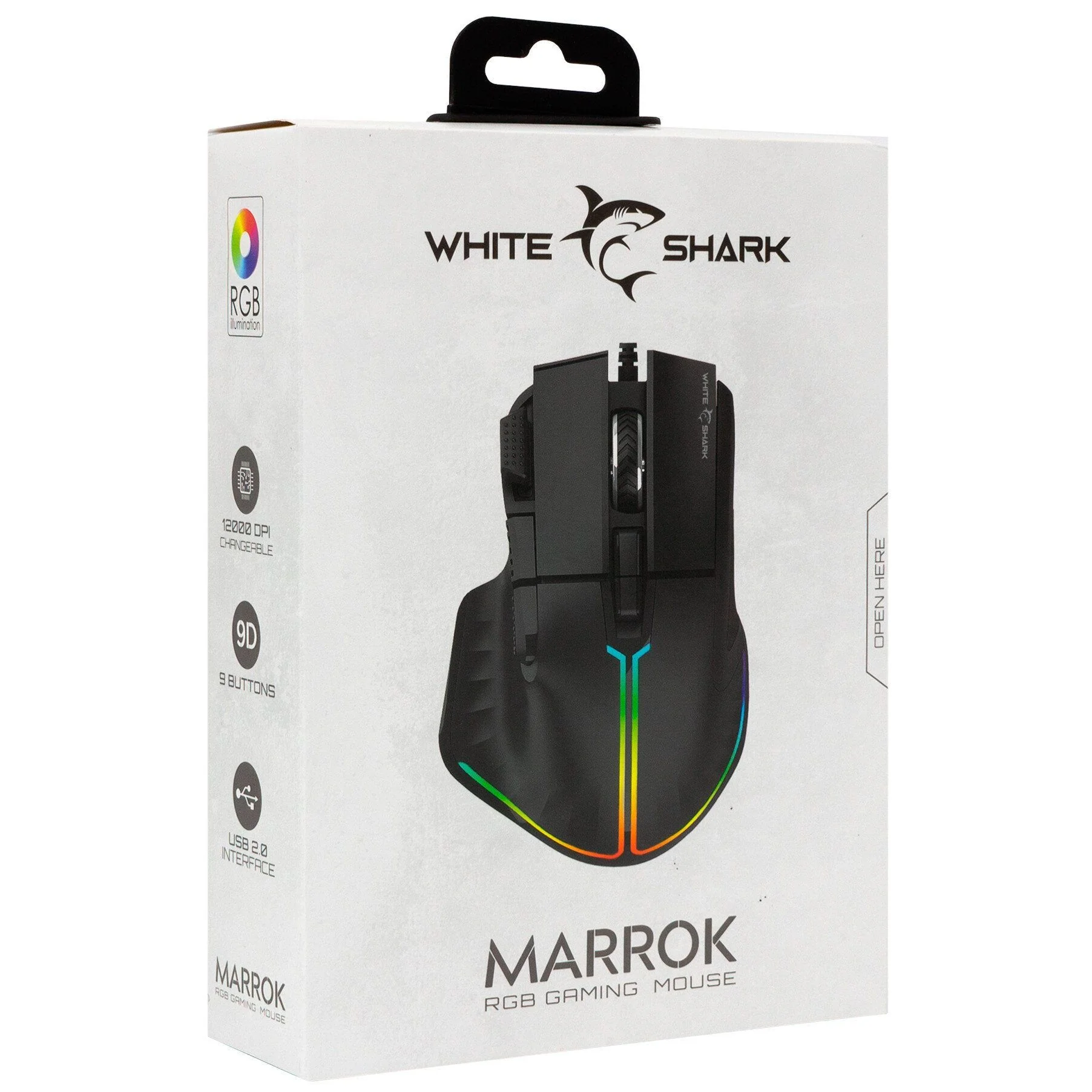 White Shark Marrok RGB Gaming Mouse - Black | MARROCK - Image 6