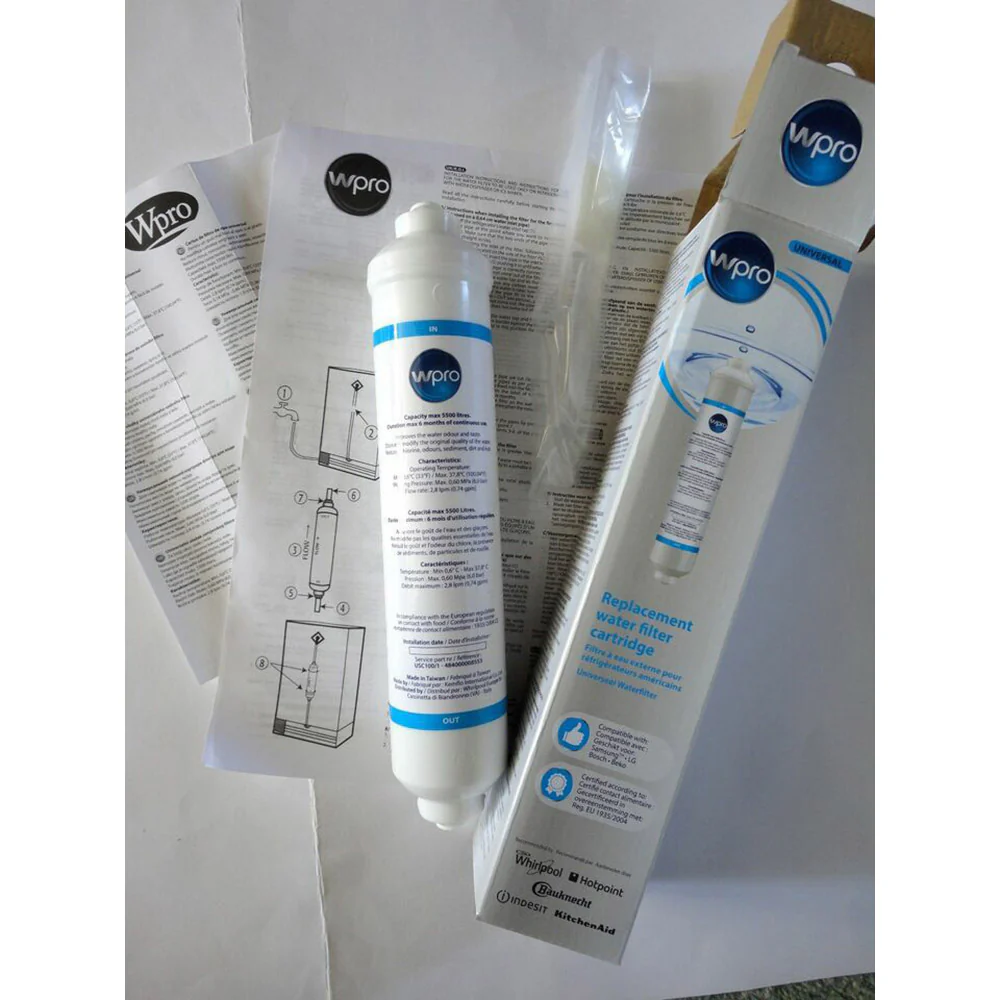WPRO Universal External Water Filter for Fridge Freezer - White | 479683 - Image 3