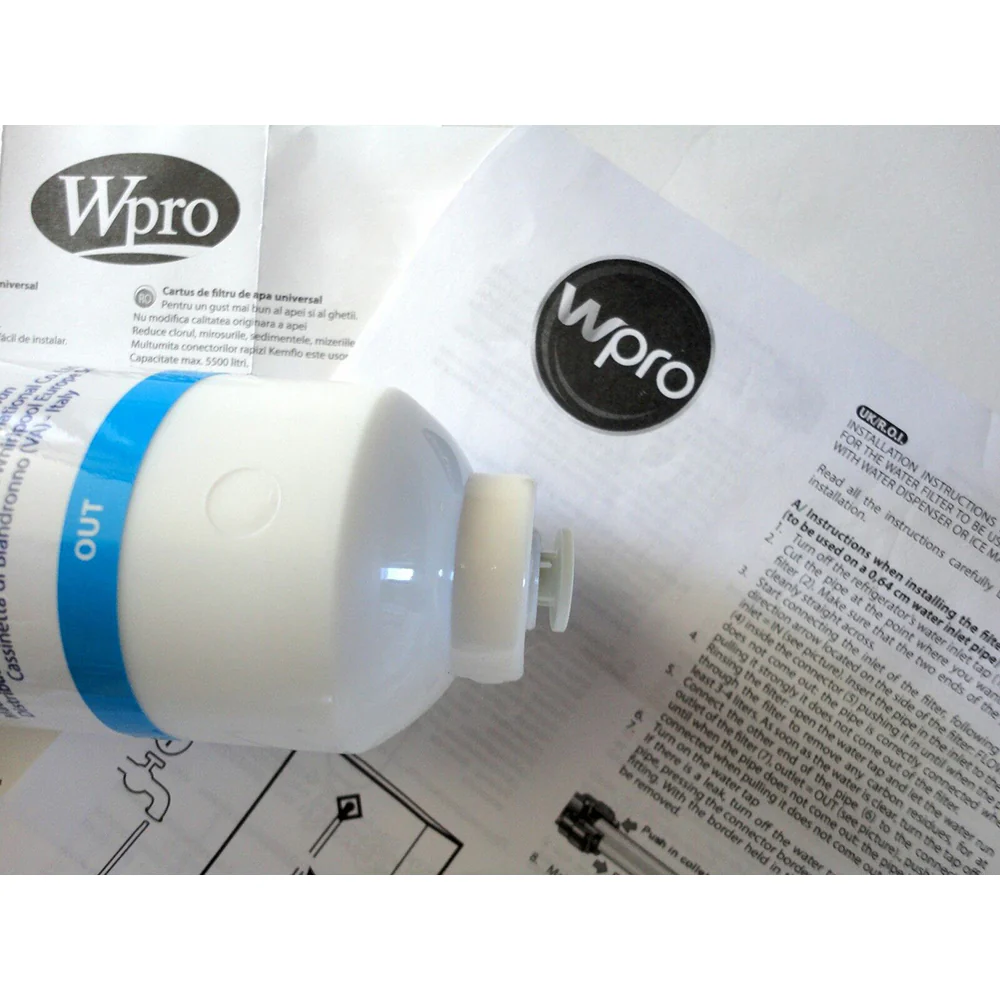 WPRO Universal External Water Filter for Fridge Freezer - White | 479683 - Image 4