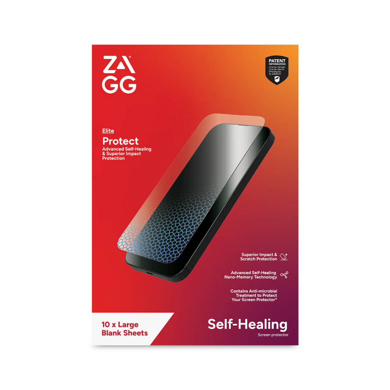 Zagg Demand Elite Film Screen Protector Pack of 10 | 200211367