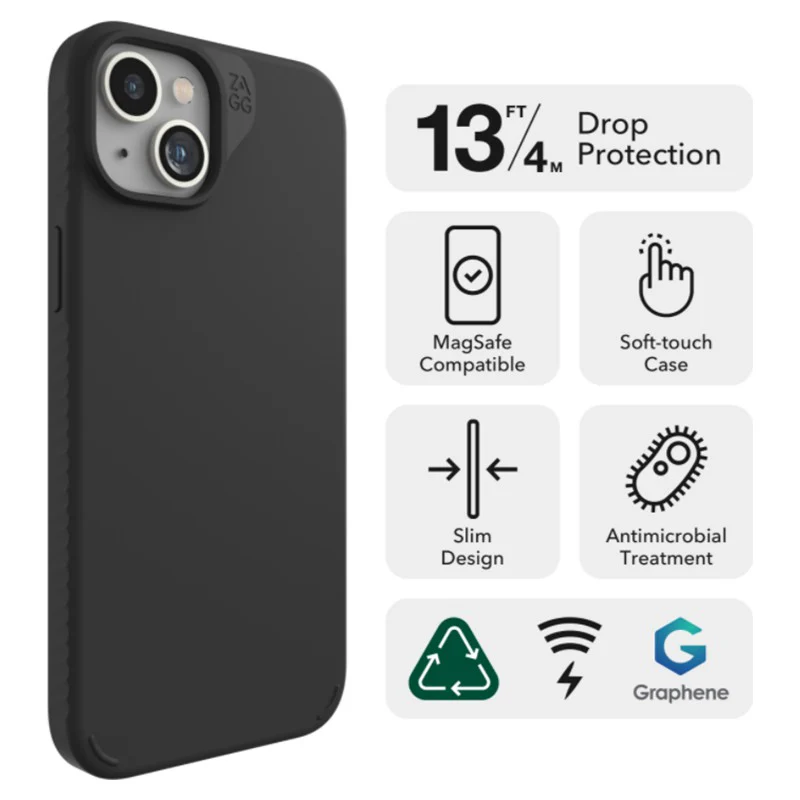Zagg Manhattan Snap Case - Black | 702312677 - Image 6