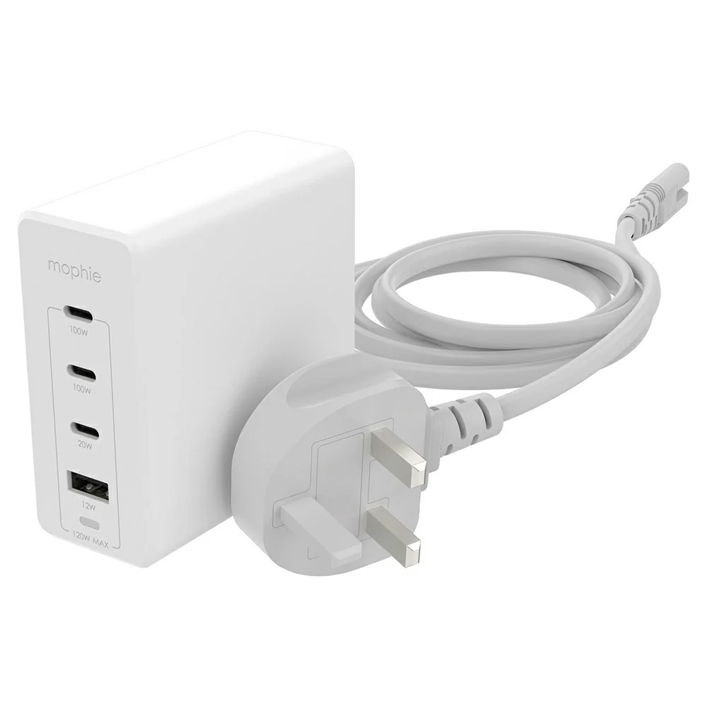 Zagg Mophie 120W Fast Charging USB Ports Wired Adapter - White | 409909310