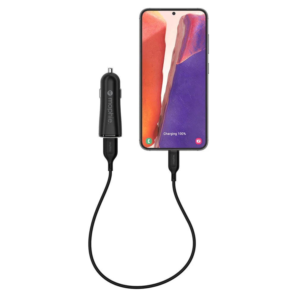 Zagg Mophie 12W USB Car Charger - Black | 409911858 - Image 6