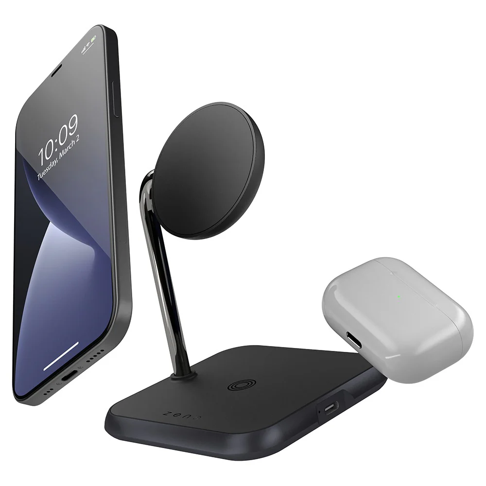 Zens 3-In-1 Magnetic Wireless Charger - Black | ZEDC19B/00 - Image 3