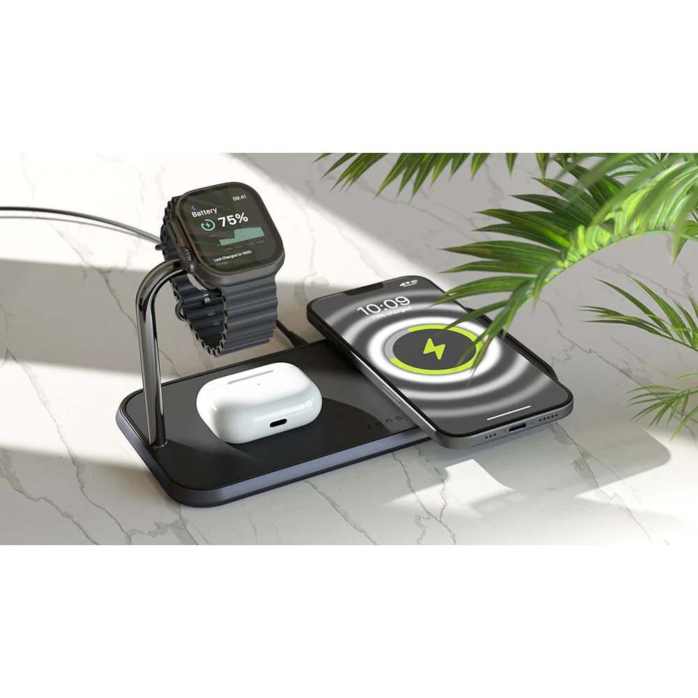 Zens Dual+Watch Aluminium Magnetic Wireless Charger - Black | ZEDC05BM/00 - Image 5